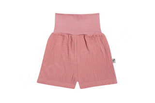 Kojenecké kraťasy mušelín růžová - Baby Service Vel. 68