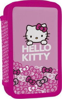 Školní penál 2 patrový plný Hello Kitty Kids 