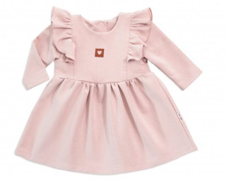 Dětské teplákové šaty, tunika Vintage Love - starorůžové