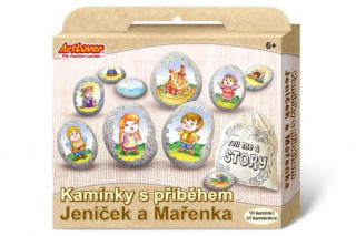 Kamínky s příběhem se samolepkami Jeníček a Mařenka kreativní sada