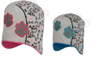 Podzimní čepice s tlapkami