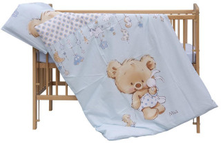 Souprava do postýlky 2dílná Scarlett Grisi - modrá 90 x 120 cm 2. jakost