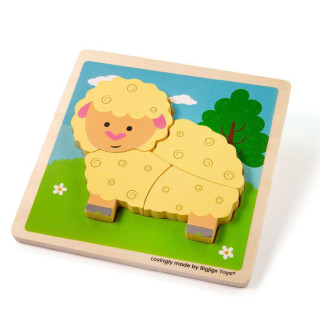 Vkládací puzzle Ovečka Bigjigs Toys