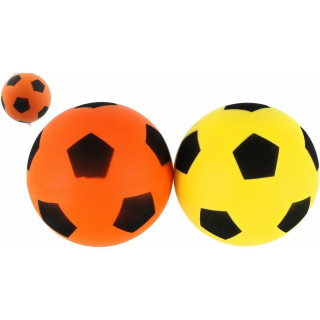 Míč pěnový fotbalový 21 cm 2 barvy v síťce