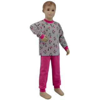 Bavlněné pyžamo panda na šedé Esito Vel. 92 - 122