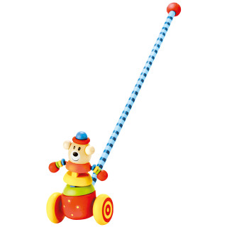 Jezdík medvěd na tyči dřevěný 55 cm