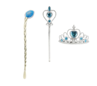 Sada krásy korunka,žezlo,cop Ledová princezna