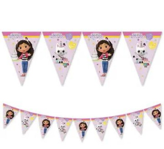 Vlaječková girlanda EKO - Gábinin kouzelný domek