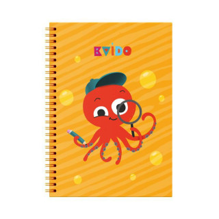 Blok spirálový (oranžový) - Kvído