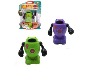 Robot s fixou jezdící po namalované čáře 8 cm