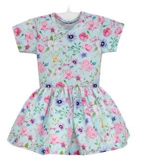 Dívčí šaty Květy