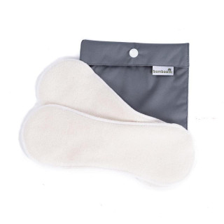 Látkové menstruační vložky denní sada 2ks + Pytlík Mini (šedý) Bamboolik