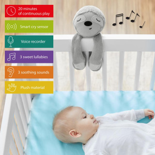 Senzor pláče inteligentní s možností nahrání hlasu rodiče Lenochod Skip Hop