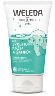 2v1 Sprchový krém a šampon Čarovná máta 150 ml Weleda