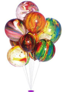 Balónky mramorované 5 ks