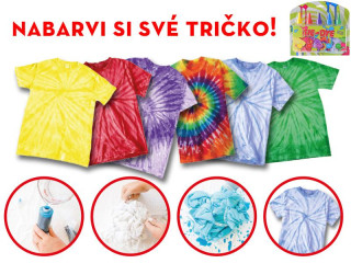 Barvy na batikování 5x120 ml s doplňky