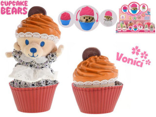 Cupcake medvídek plyšový vonící 10 cm