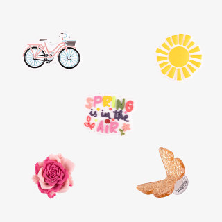 Amulety - ozdoby na boty Amuletz Jarní set mix Coqui