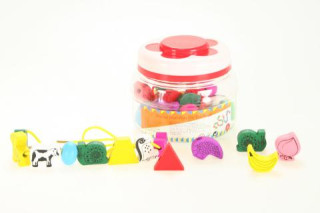 Dřevěné korále v dóze