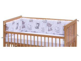 Mantinel do postýlky 4dílný - Scarlett Fera - 180 x 30 cm - béžová