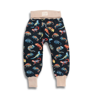 Dětské tepláky s vysokým pasem Chameleon - tmavě modrá Esito