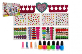 Barevné nehty - sada na nehty 600ks v krabici