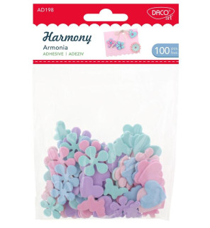 Dekorace pěnová samolepící 100 ks