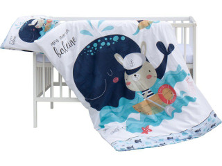 Dětská postýlka s kompletní výbavou 120 x 60 cm, Panu Scarlett 