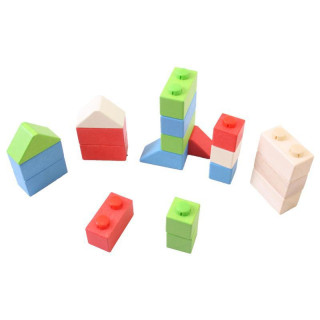 Bigjigs Baby Dřevěné Spojkostky Primary set