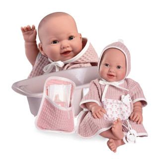 Mrkací a čůrající realistická panenka celovinylovým tělem Mia 50417 Antonio Juan