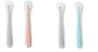 Lžičky silikonové Easy Feed 2 ks, 6 m+