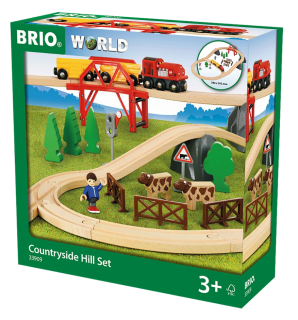 Vlaková sada s venkovskou krajinou Brio