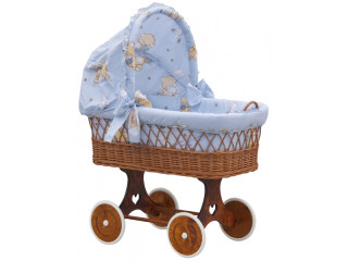 Boudička k proutěnému koši - Scarlett Tereza - modrá