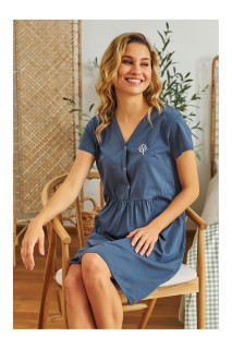 Těhotenská a kojící noční košile Lucky Deep Blue Doctor Nap
