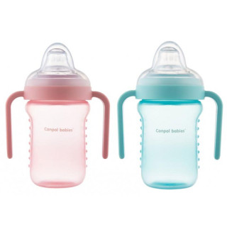 Canpol babies Nevylévací hrníček se silikonovým pítkem 220 ml