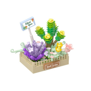 Stavebnice mini Květinové aranžmá sukulentů 232 dílků Koco