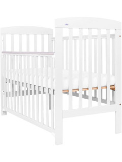 Dětská postýlka Drewex Olek se stahovací bočnicí bílá