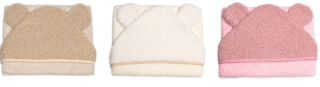 Kojenecká osuška s kapucí a oušky Boucle 80x80 cm froté Baby Nellys 
