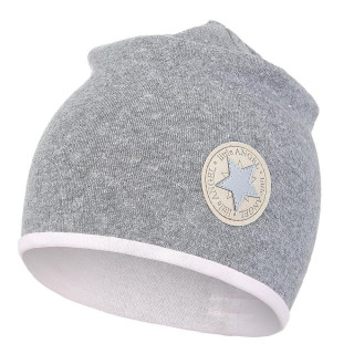 Čepice podšitá Lesk Outlast® Tm.šedý melír lesk/růžová baby