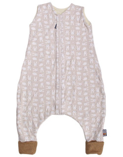 Merino spací pytel zajíc béžový s nožičkami 