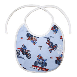 Bryndák bavlna Motorky blue - modrá