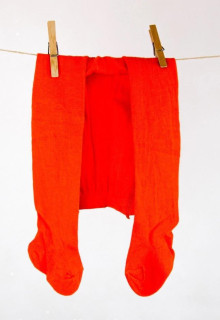 Punčocháčky s aloe vera oranžové hladké Loana vel. 62/68