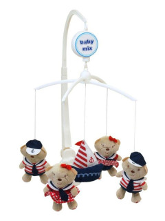 Kolotoč nad postýlku Baby Mix Medvídci Námořníci