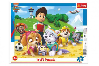 Puzzle deskové Paw Patrol/Tlapková patrola na stopě 37x29cm 25 dílků 