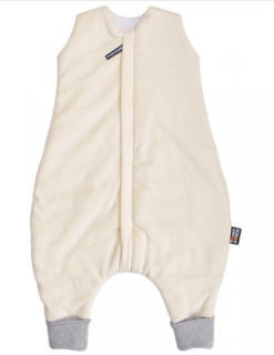 Spací pytel s nožičkami smetanový plyš