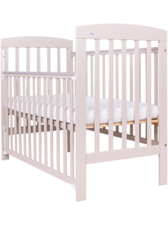 Dětská postýlka Drewex Olek se stahovací bočnicí krémová