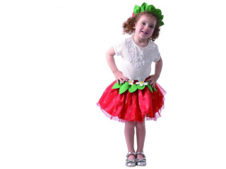 Kostým na karneval - jahoda, 80 - 92 cm