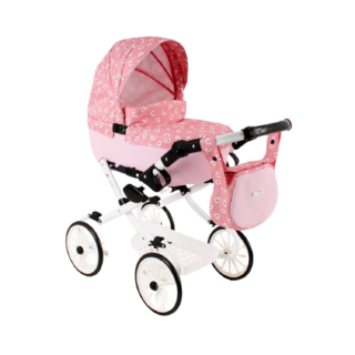 Luxusní kočárek pro panenky Kids V7 starorůžový Jasmine