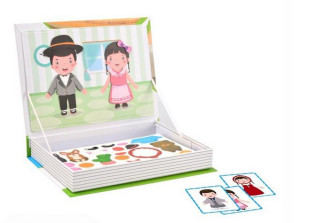 Puzzle magnetické - holčička a chlapeček