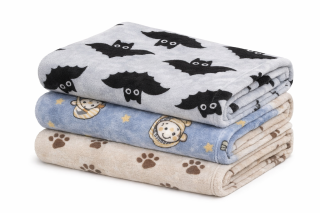 Deka flanell fleece 70 x 100 cm